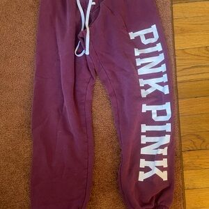 Women’s Burgundy Sweatpants by PINK Victoria's Secret